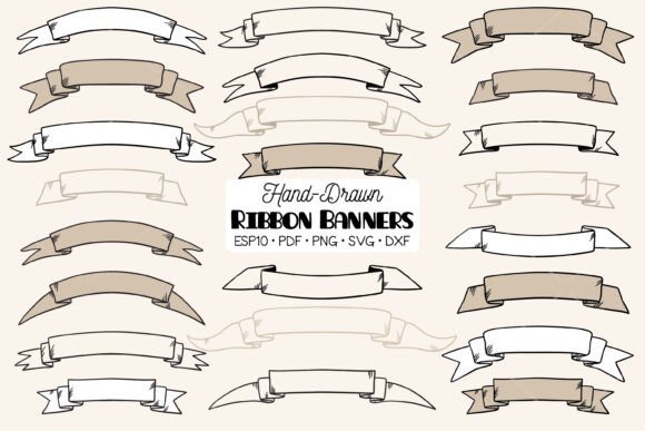 Download Ribbon Banner, Decorative Vintage Scroll - Vintage Collection