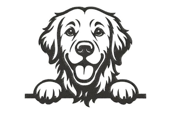 Download Golden Retriever Monogram - Gold Collection