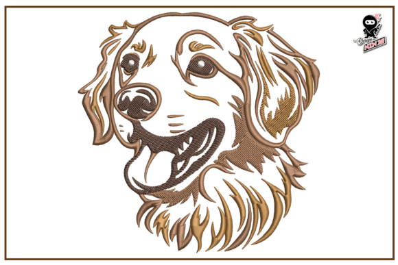 Download Golden Retriever Portrait - Gold Collection