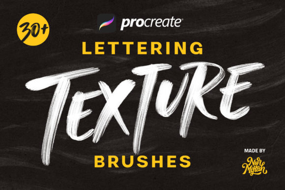 Download Procreate Lettering Texture Brushes - Letter Collection